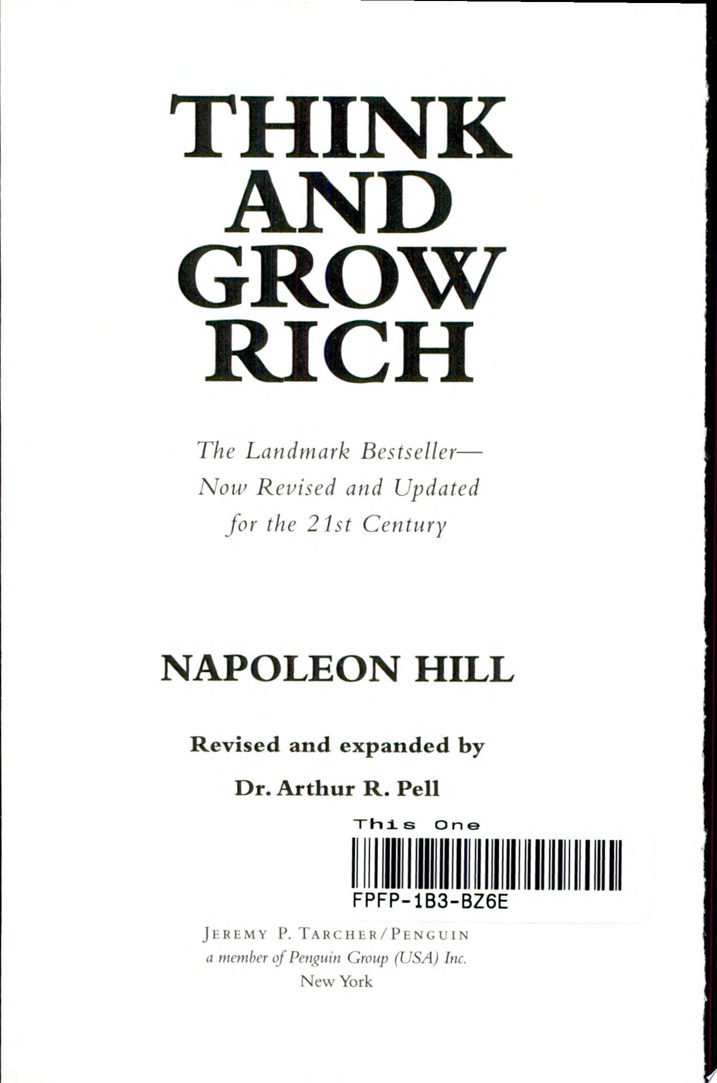 Image for "Think and Grow Rich"