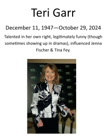 Teri Garr in Memoriam