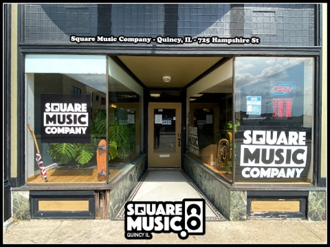 Image of storefront that reads Square Music Co