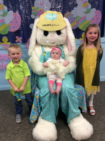 Stapp Family with Easter Bunny
