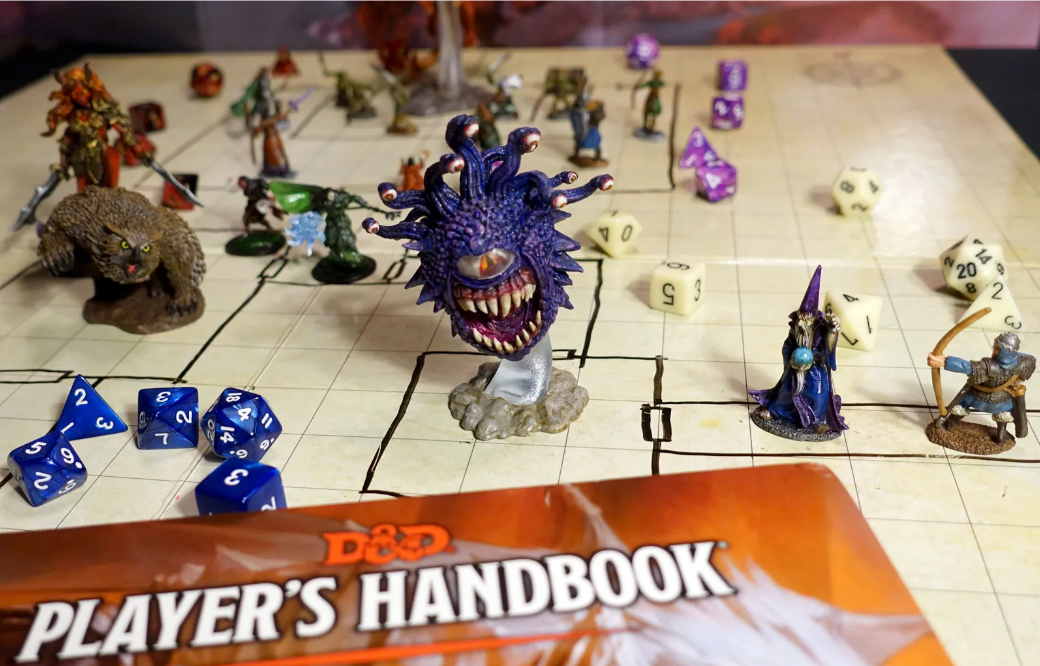 Image of dungeons and dragons tabletop miniatures