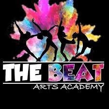 Image of silhouette figures dancing over the words The Beat Arts Academy