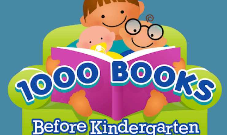 1000 Books Before Kindergarten Logo. Read it and Reap!